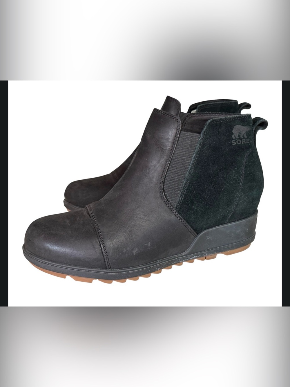 Sorel Women's Evie™ Pull-On Suede Bootie SZ 9 Black